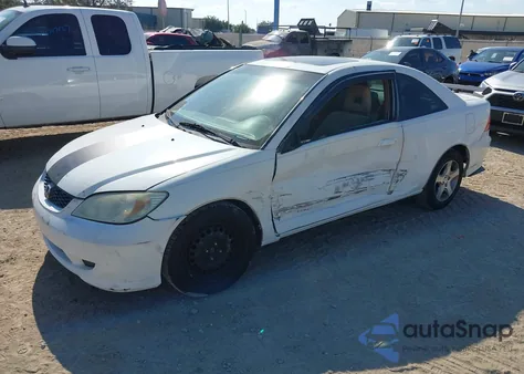 2005 Honda Civic Ex z USA, uszkodzony, nr VIN 1HGEM22955L016686